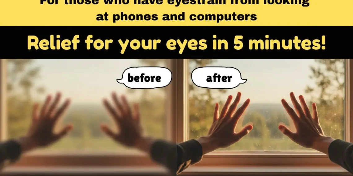 5 easy exercises to instantly relieve eye strain