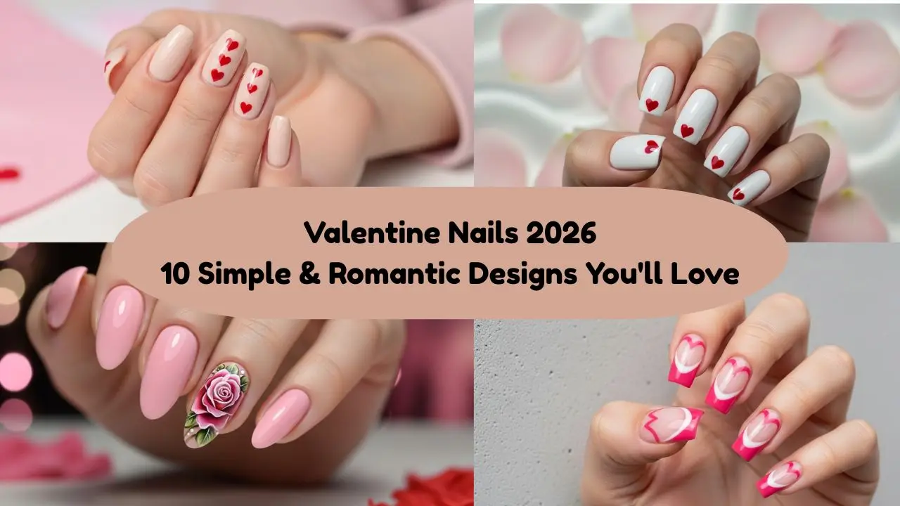 Valentine Nails: 10 Simple & Romantic Designs to Fall in Love With This February