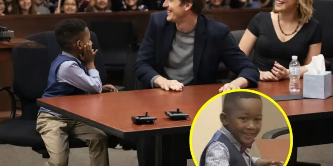 The wonderful support of little friends who filled the entire courtroom with love on the day Michael got a new family