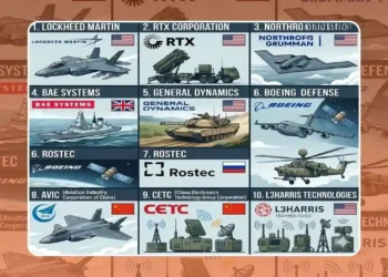 Here are the largest arms manufacturing companies in the world